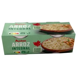 Producto Alcampo Arroz Integral Cocido (vasito Microondas), Listo para Calentar y Comer 2 X 125 G. 250 G