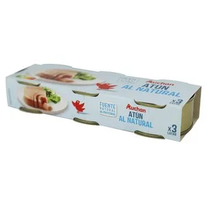 Producto Alcampo Atún al Natural Pack 3 Uds. X 56 G. 168 G