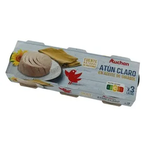 Ribeira  Atún Claro en Aceite de Girasol 3 Uds X 52 G 156 G