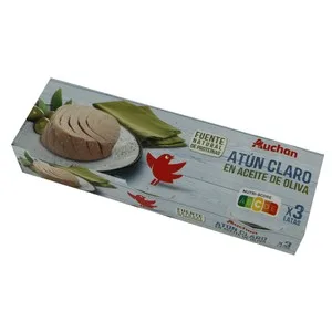Producto Alcampo Atún Claro en Aceite de Oliva Pack 3 Uds. X 52 G. 156 G