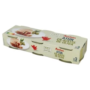 Producto Alcampo Atún en Aceite de Oliva Pack 3 Uds. X 52 G. 156 G
