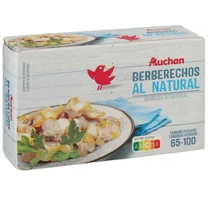 Producto Alcampo Berberechos Pequeños al Natural  60/80 Lata de 63 G