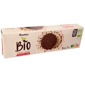 Producto Alcampo Bio Galleta Cubierta de Chocolate Negro Ecológico 200 G.