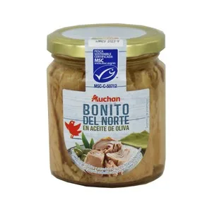 Producto Alcampo Bonito del Norte en Aceite de Oliva MSC (pesca Sostenible Certificada) 140 G.