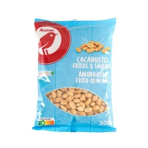 Producto Alcampo Cacahuetes Fritos y Salados 500 G.