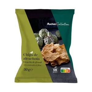 Producto Alcampo Collection Chips de Alcachofa en Aceite de Girasol 30 G.