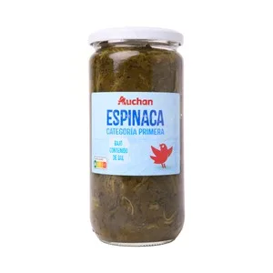 Producto Alcampo Espinacas Contenido Reducido en Sal Bote 425 G.
