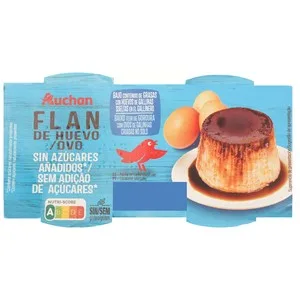 Producto Alcampo Flan de Huevo S/azúcar Añadido 4x100g 400 G
