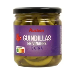 Producto Alcampo Guindillas en Vinagre Extra Frasco de 130 G.