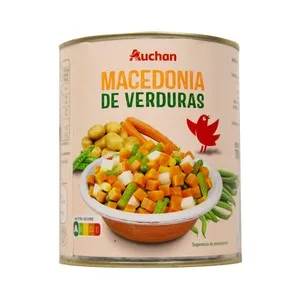 Producto Alcampo Macedonia de Verduras Lata 480 G.