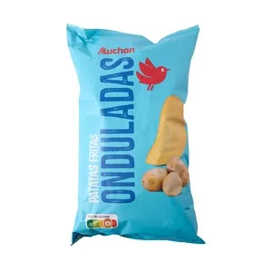 Producto Alcampo Patatas Fritas Onduladas 170 G.