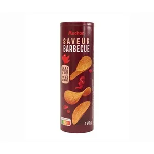 Producto Alcampo Patatas Teja Sabor Barbacoa Producto Alcampo 170 G.