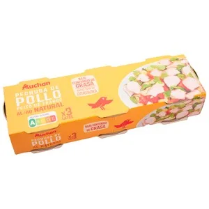 Producto Alcampo Pechuga de Pollo al Natural 3 X 52 G. 156 G