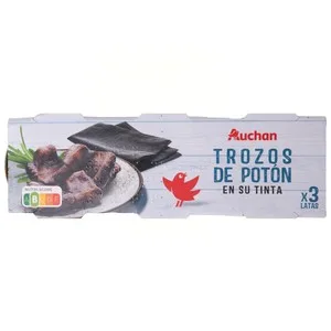 Producto Alcampo Pota en Su Tinta en Trozos 3 Uds X 51 G. 165 G