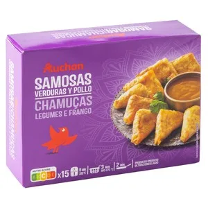 Producto Alcampo Samosas de Verduras y Pollo 10 Uds. 300 G.