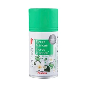 Producto Alcampo Technic Recambio de Ambientador Automático con Aroma a Flores Blancas 250 Ml.