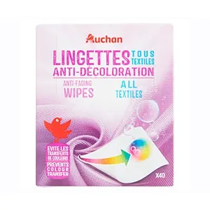 Producto Alcampo Toallitas Antidecoloración para Lavadoras Producto Alcampo 40 Uds.