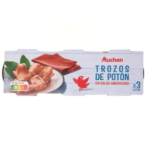 Producto Alcampo Trozos de Pota en Salsa Americana 3 Uds X 51 G. 165 G