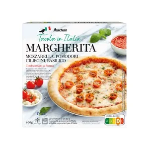 Producto Alcmpo Tavola Italia Pizza de Mozzarella, Tomates Cherry y Albahaca 400 G.