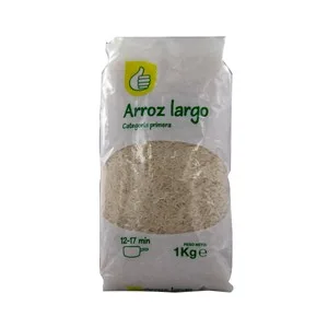 Producto Económico Alcampo Arroz Largo de Categoria Primera 1 Kg. 1000 G