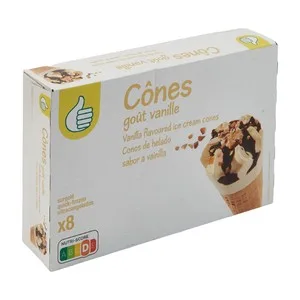Producto Economico Alcampo Conos de Helado de Vainilla 8 X 120 Ml. 554 G