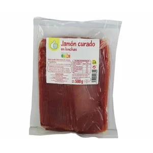 Producto Económico Alcampo Jamón Serrano Curado (siete Meses de Curación) Cortado en Lonchas Producto Económico Alcampo 500 G.