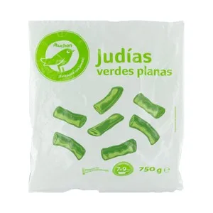 Producto Económico Alcampo Judías Verdes Planas Troceadas y Ultracongeladas Producto Económico Alcampo 750 G.