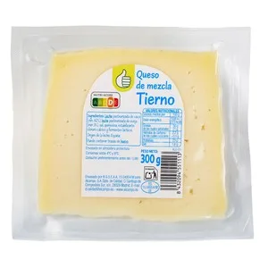 Producto Económico Alcampo Queso Mezcla Tierno (vaca - Oveja) 300 G.