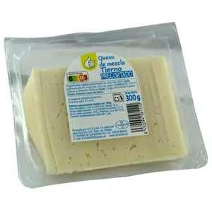 Producto Económico Alcampo Queso Mezcla Tierno (vaca - Oveja) Precortado 300 G.
