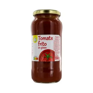 Producto Económico Alcampo Tomate Frito sin Gluten Frasco de 550 G. 500 G