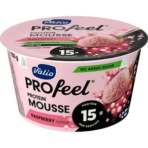 Profeel Mousse con Proteínas de Frambuesa sin Azúcar Añadido sin Lactosa Valio