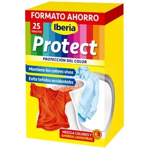 Protect Toallitas Super Absorbentes para Ropa de Color Evita Teñidos Accidentales  Iberia 25 Unidades
