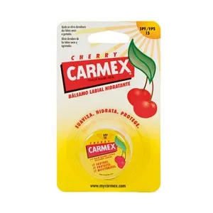 Carmex Protector Labial Hidrantante y Suavizante, con FPS 15 y Sabor a Cereza Carmex.
