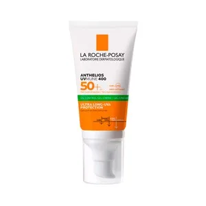 LA Roche Posay Protector Solar con Textura Gel y FPS 50+ (muy Alto) la Roche Posay Anthelios Uv Mune 400 50 Ml.