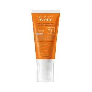 Thermale Avéne Protector Solar Facial Antiedad con FPS 50+ (muy Alto), para Pieles Sensibles 50 Ml.
