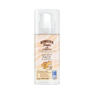 Hawaiian Tropic Protector Solar Facial, con Acción Hidratante y FPS 30 (medio) Hawaiian Tropic Silk Hidration 50 Ml.