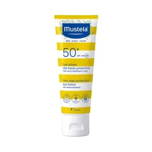 Mustela Protector Solar Pediátrico, Resistente al Agua y con FPS 50+ (muy Alto) Mustela 40 Ml.