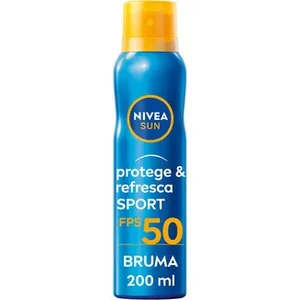 Protege & Refresca Sport Loción Bruma Solar Invisible Spf-50 Extra Resistente al Agua, Resistente al Sudor Nivea SUN