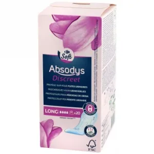 Protegeslips para Incontinencia Absodys Discret Carrefour Soft 20 Ud.