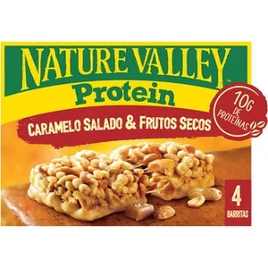 Protein Barritas de Caramelo Salado y Frutos Secos 4 Unidades Nature Valley