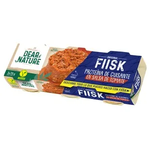 Fiisk Proteína de Guisante en Salsa de Tomate, 3 Uds, 70 G. 210 G