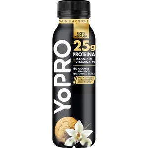 Proteínas Líquido Sabor Vainilla y Galletas Desnatado 0% M.g. 0% Azúcares Añadidos sin Lactosa Botella 300 G Danone Yopro
