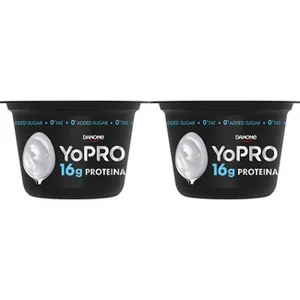 Proteínas Natural Desnatado 0% M.g. 0% Azúcares Añadidos 16 G Pack 2  Danone Yopro 160 G