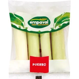 Puerro Limpio Bandeja