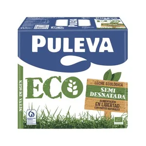 Puleva Leche Semidesnatada de Vacas con Alimentación Ecológica Eco 6 X 1 L. 6000 ML