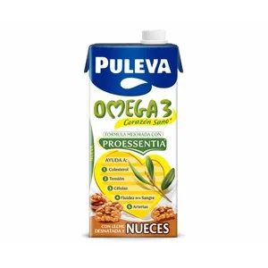 Puleva Preparado Lacteo Desnatado, Enriquecido con Nueces y Ácido Olecio 3  Omega 3 1 L. 1000 ML