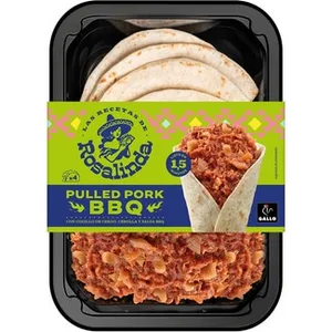 Pulled Pork BBQ con Codillo de Cerdo, Cebolla y Salsa BBQ Listo en 1,5 Minutos Rosalinda