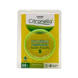 Lumar Pulsera de Citronela Talla S.