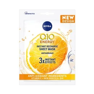 Nivea Q10 Energy Mascarilla Reductora de Arrugas y Líneas de Expresión.