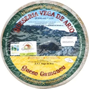 Queso Azul Asturiano Mezcla Graso Ahumado Elaborado con Leche Cruda DOP Gamonéu Peso Aproximado Pieza 545 G Vega de Ario